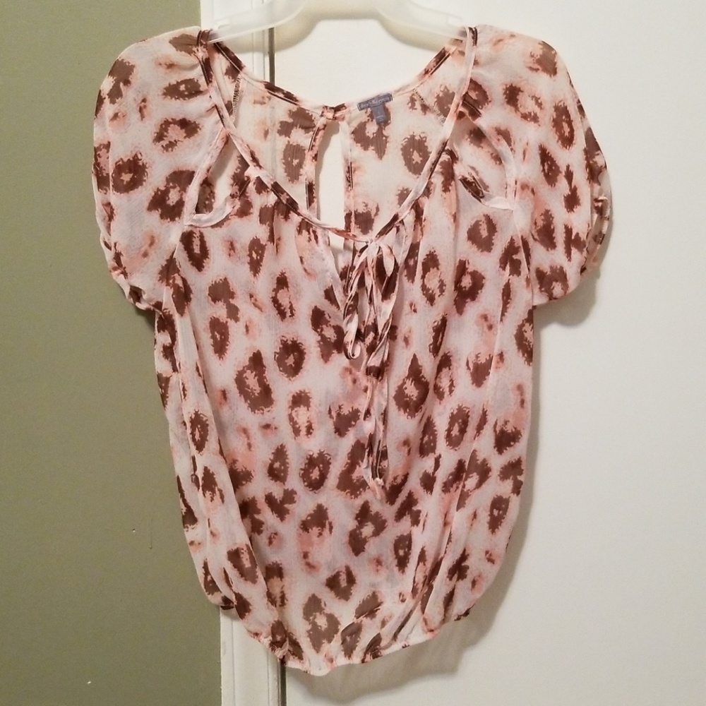 Charlotte Russe sheer leopard blouse
